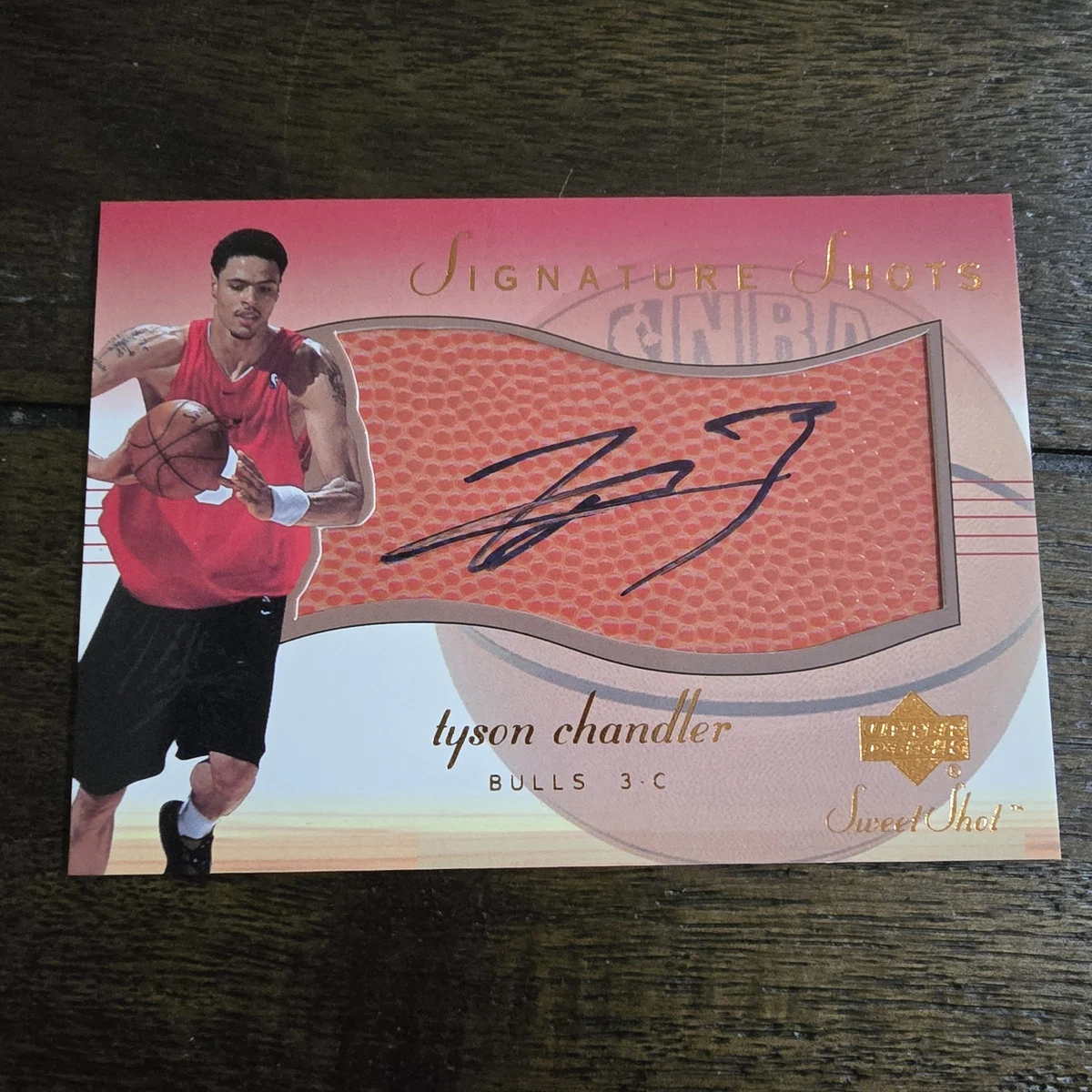 【UDA直筆】Tyson Chandler ブルズ #3 パッチ サイン Upper Deck Tyson Chandler Basketball Autographed Sports Trading