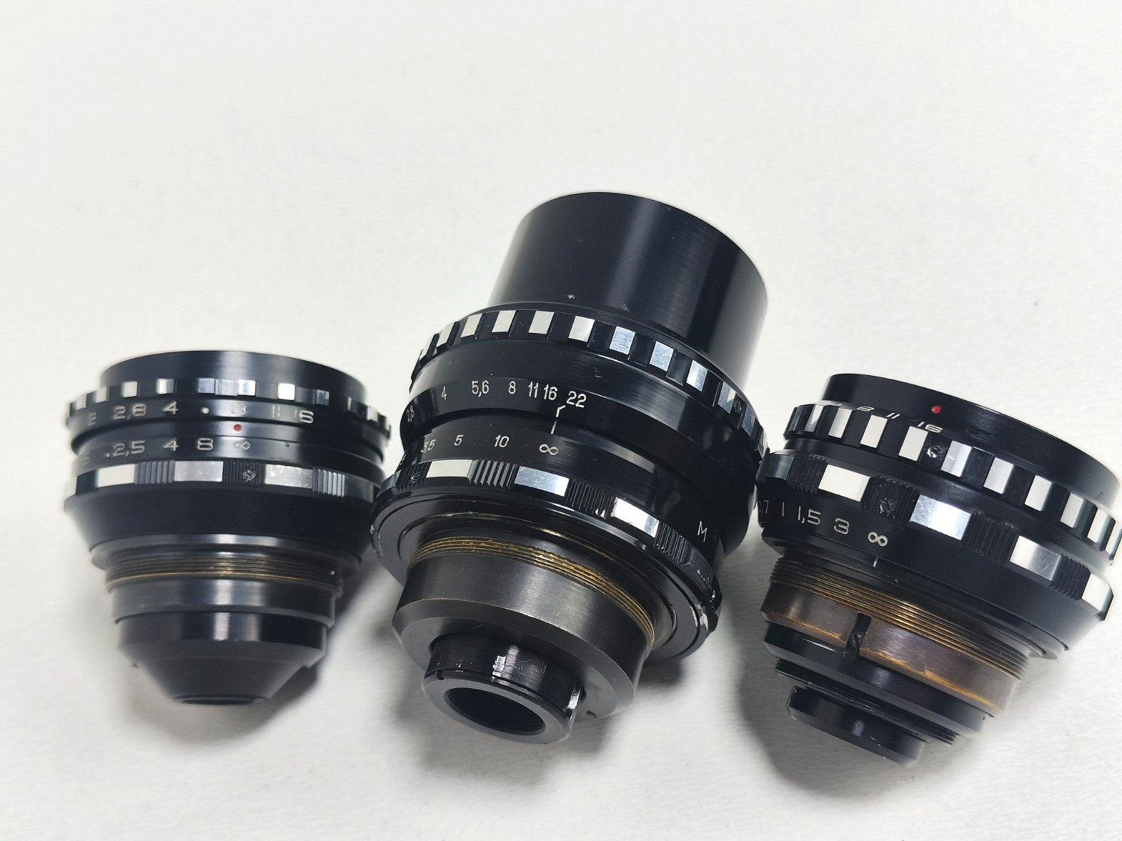 Set 3 Lens KIEV-16UE Camera: MIR-11M VEGA-7-1 TAIR-41M Black Magic Pocket BMPCC