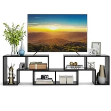 3PCS TV Stand for TV's up To 65" Console Entertainment Center Bookcase Shelves