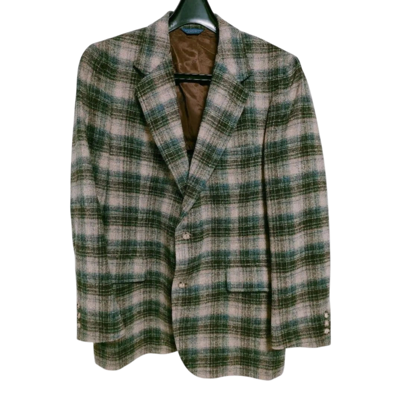 Pendleton Wool Check Pattern Tailored Jacket Brow… - image 1