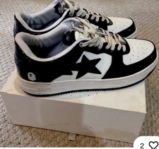 Size 9.5 - A Bathing Ape Bapesta Black