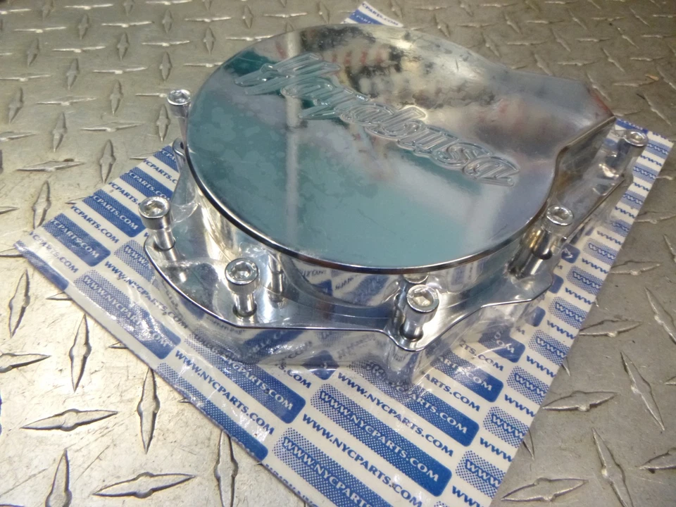 Cubierta del estator 99-16 Suzuki Hayabusa & B King CNC cromo Billet aluminio NUEVO EE. UU. Foto 2 de 4