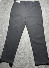 Red Kap Pro Men W38x32L Black Px60BK2 Work Pants W/Flex Panels Straight Leg NWT
