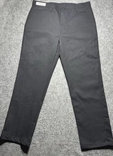 Red Kap Pro Men W38x32L Black Px60BK2 Work Pants W/Flex Panels Straight Leg NWT