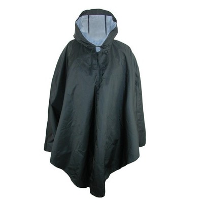 ShedRain Damen Solider Schwarzer Pouchable Poncho