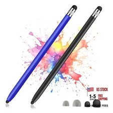 2 Pack Stylus Pens for Touch Screens, High Sensitivity Precision Blue Black