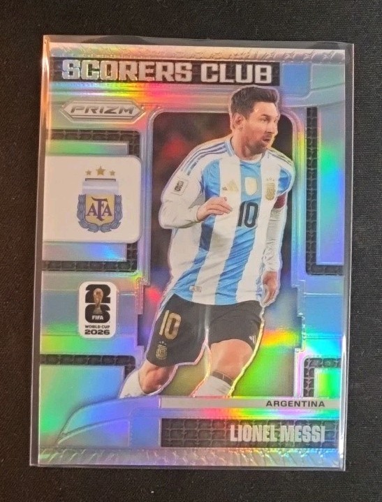 LIONEL MESSI SCORERS CLUB SILVER PRIZM SP - ARGENTINA - 2026 PRIZM WORLD CUP view 1