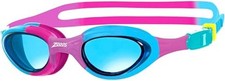 Image of Zoggs Super Seal Kids Swimming Goggles, UV Protection, Quick Adjust Split Yoke C
