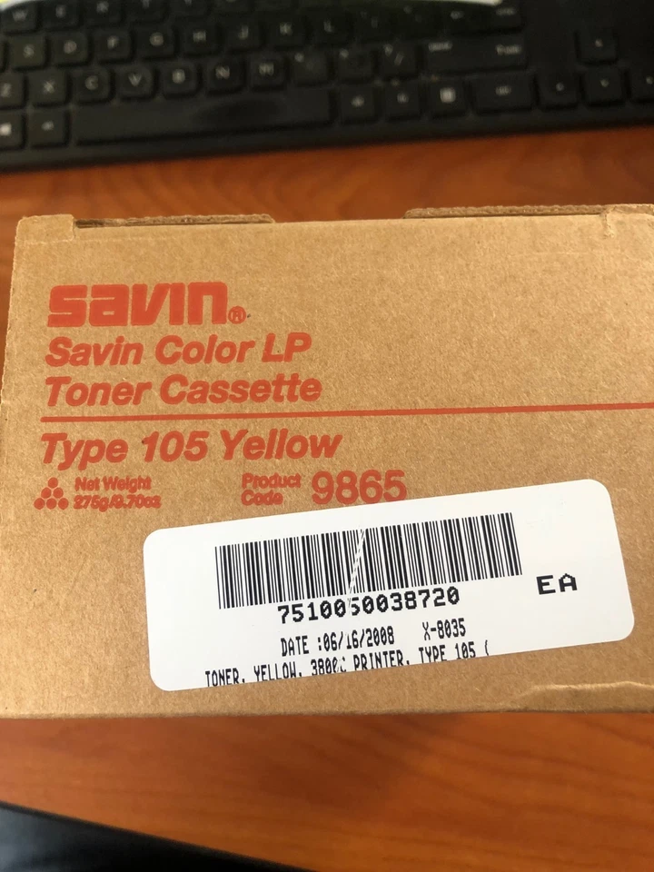 Tóner Ricoh\Savin tipo 105 amarillo para Aficio AP 3800 3850 CL7000 CL7100 Foto 2 de 2