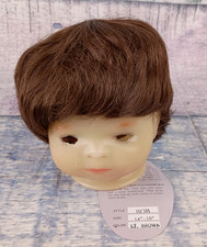 Playhouse Collections Doll Wig Bob Sz 14-15 L Brown Full Cap Short Straight NEW
