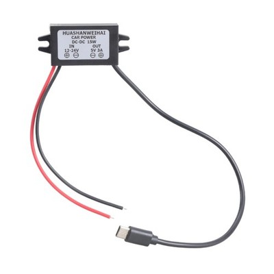 12V 24V To 5V 3A Step Down Converters Type C Charger For Car Motorcycle USB