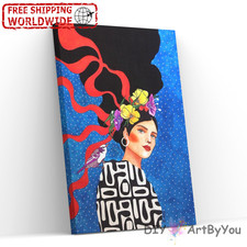 Paint By Numbers Canvas Art Draw Artist Painting Oil Kit Home Decor Hair Ribbon