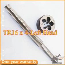 1set New TR16 X 4 Trapezoidal Metric HSS Left Hand Thread Tap and Die Fast Ship#