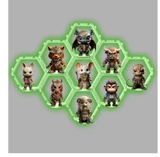 Yodar Floating 9 Pcs Display Shelf For Funko POP figures All White Glow In Dark