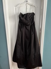 David's Bridal Black Strapless Sleeveless Dress, Regular Size 16