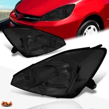 For 04-05 Sienna OE Replacement Smoked Lens Clear Corner Side Headlight/Lamp Set