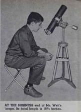 Equatorial TELESCOPE Mount Light Weight 1961 How-To build PLANS