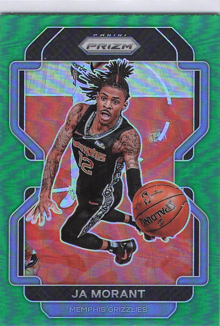 2021-22 Panini Prizm #194 Ja Morant Green