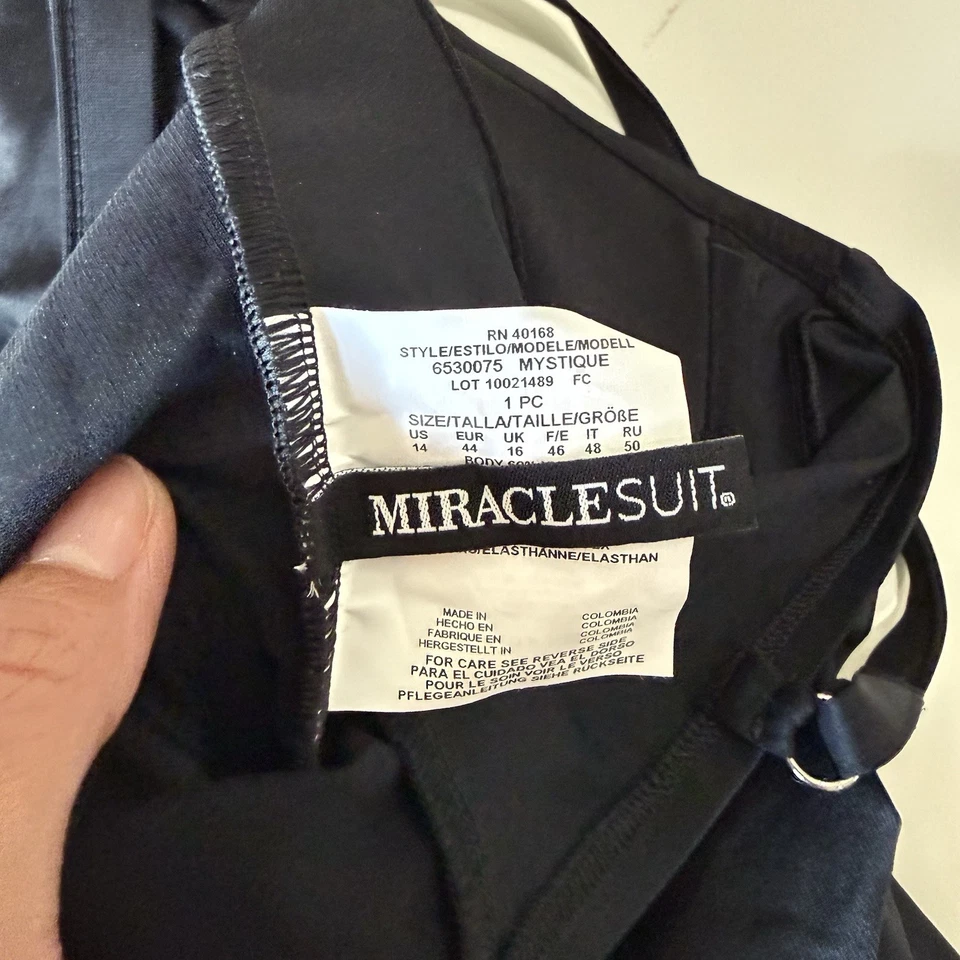 Miraclesuit One-Piece Swimsuit — Style Mystique Size 14 NWOT - Image 2 of 3