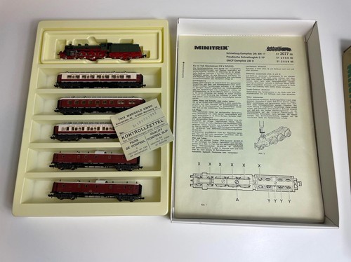 Spur N Minitrix Exclusive Nr. 1017 Orient Express Dampflok & 5 Wagen Set - Bild 4 von 11