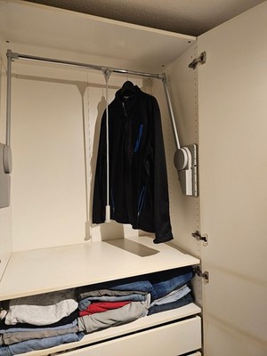 Kleiderlift Garderobenlift  Wardrobelift Ambos ''Duo Super Lift'' 20kg 750-1150mm