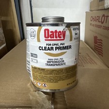 Oatey 30753 Clear Primer For CPVC/PVC Pipe 32 oz Dented Cans NEW
