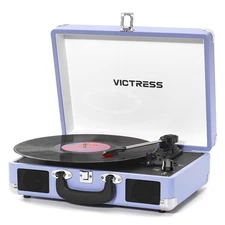 Record Player with Speakers, Bluetooth Vinyl Record Player with Recording, 3 ...