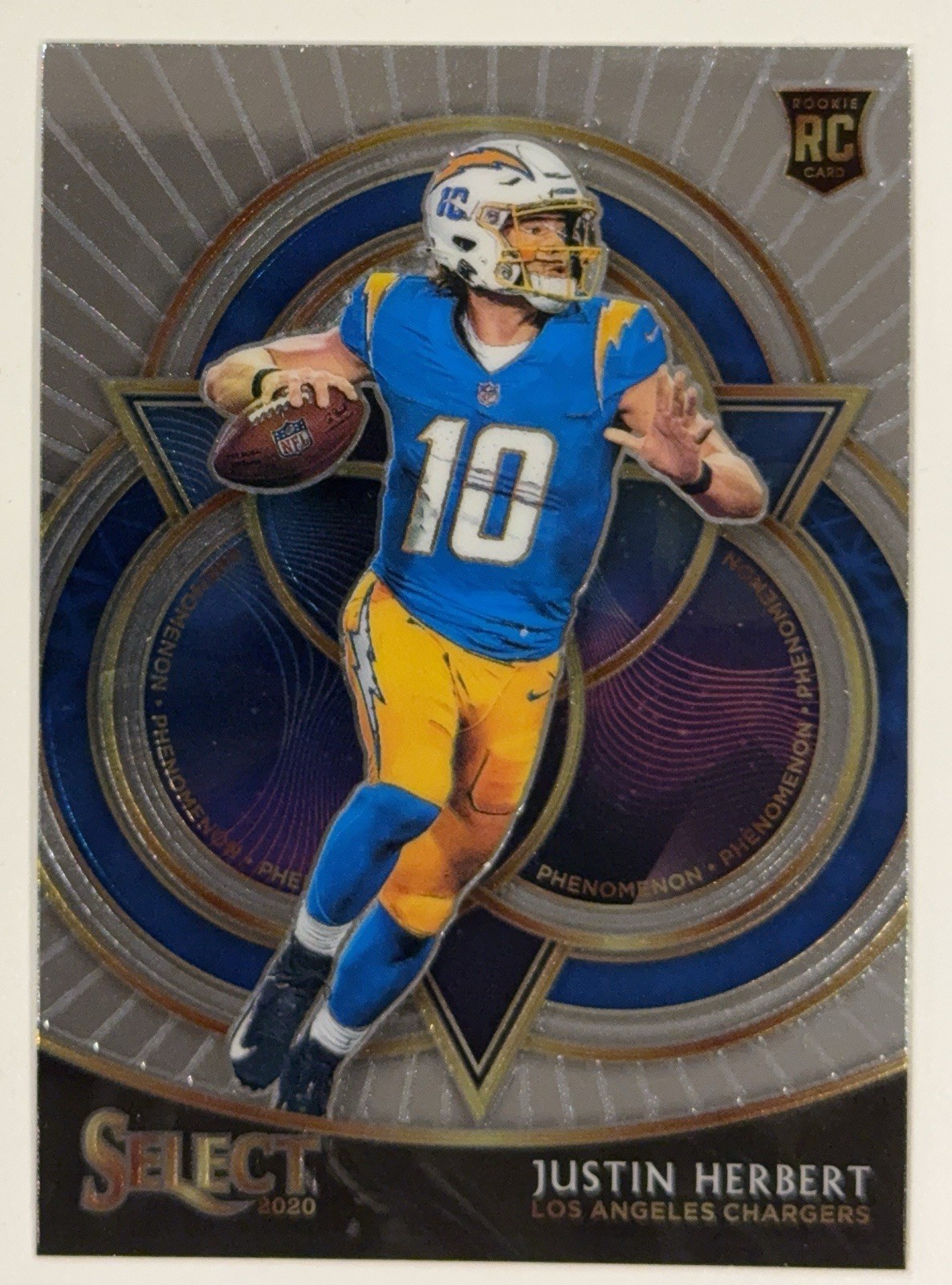 Justin Herbert 2020 Panini Select Phenomenon Rookie #P19 RC MINT