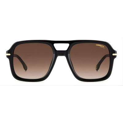 Carrera 317-S Sunglasses Black 807-HA Lens BROWN SF 55-20 