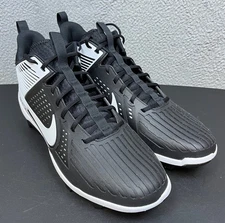 Nike Force Savage Pro 3 Football Cleats Mens 16 Black/White DA5453005