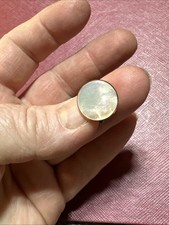 SWANK Gold Mother of Pearl Shirt Collar Stud Cufflink Single Flip Up Back