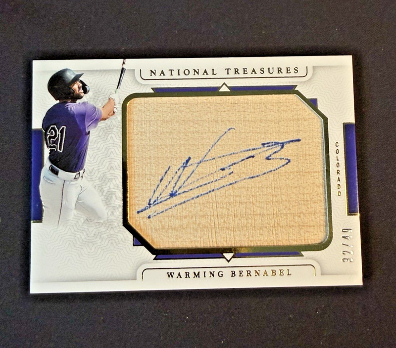 2024 Panini National Treasures Jumbo Lumber Rockies Warming Bernabel #JLS-WB /49