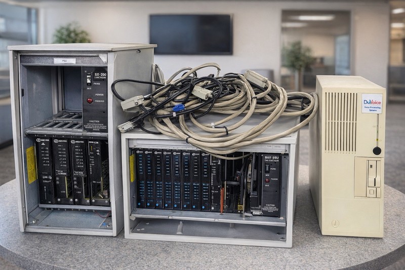 Mitel SX-200 Phone System w/ Cards + DuVoice Voicemail Server (Complete Setup)