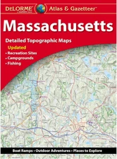 Massachusetts State Atlas & Gazetteer, by DeLorme, 2022, 6th edition DISCOUNTED!