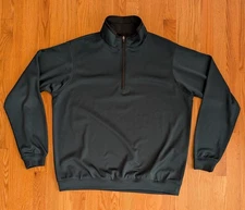 Zero Restriction TOUR SERIES 1/4 Zip Pullover Mens Large Green Golf Performance 