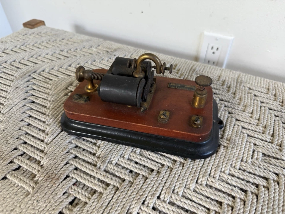 🍊Antiguo J. H. Bunnel & Co. ¡Sonda de relé de telégrafo de ferrocarril tipo 2-3! Foto 4 de 4