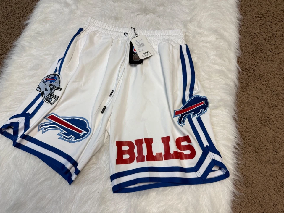 Buffalo Bills White Sewn Patches Men's Size XL Shorts - Imagem 2 de 4