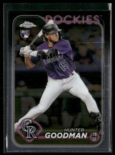 2024 Topps Chrome Rookie Card #99 - Hunter Goodman - Rockies RC!. rookie card picture