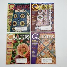 Lot of 7 Quilter's Newsletter Magazines 2008 Quilt Patterns  Ideas  