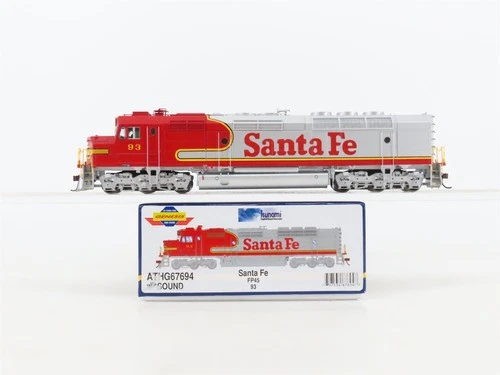 HO Scale Athearn Genesis ATHG67694 ATSF Santa Fe FP45 Diesel #93 wDCC & Sound