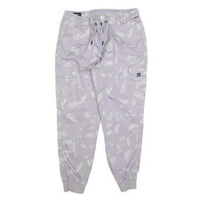 REELL Herren Baumwollmix Slim Verwaschen Lila Cargo-Jogger W32 L28 Zip
