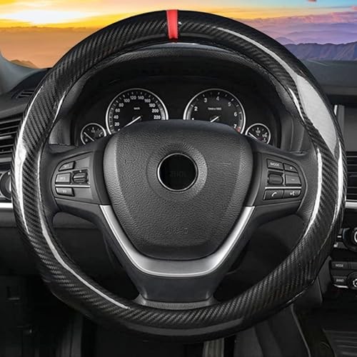 16 inch Steering Wheel Cover Carbon Fiber, Compatible Large-Size for F150 - Picture 3 of 7