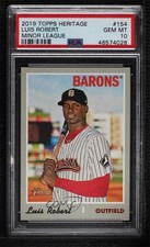 2019 Heritage Minor League Edition Luis Robert (Pinstripes) PSA 10 GEM MT 0x1