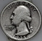 * 1935-D Washington Quarter 90% Silver As Shown
