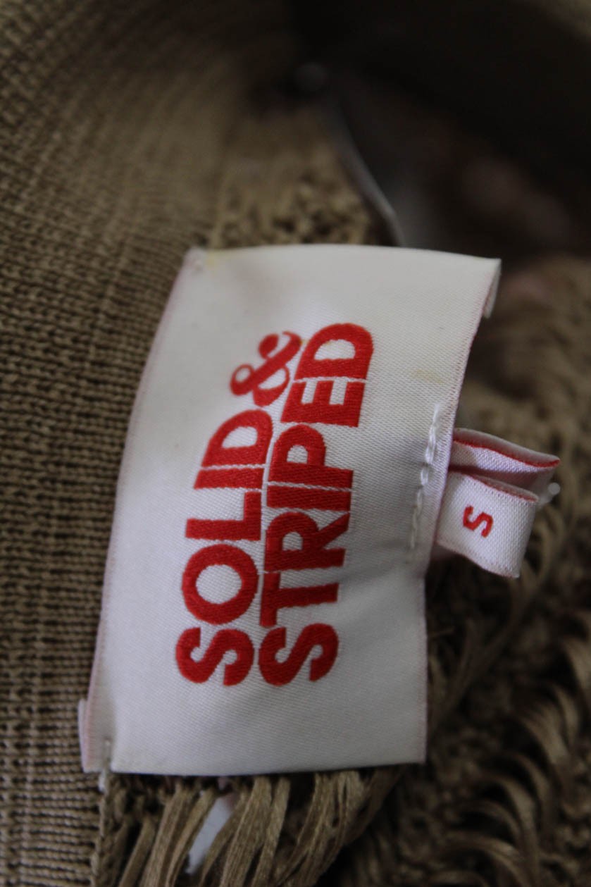 Solid & Striped Womens Button Front Collared Open… - image 4