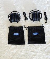 2 New Simolio SM 561B Foldable Adjustable Headband Over Ear Cup IR Headphones