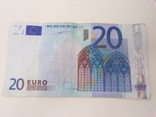 2002 European Union 20 Euro X prefix  note paper