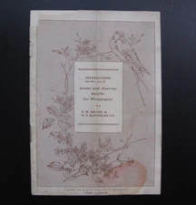 Art Business Trade Catalogue F. W. Devoe & C. T. Raynolds Co. Pyrography Points