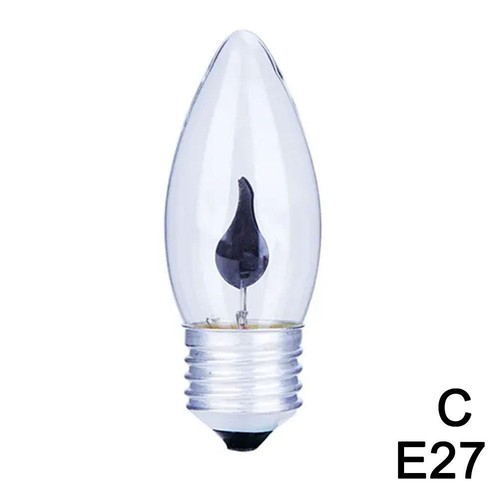3W E14 E27 halloween flame bulb Candle Lamp Home Chandelier Decoration X8C N0T3 - Picture 25 of 27