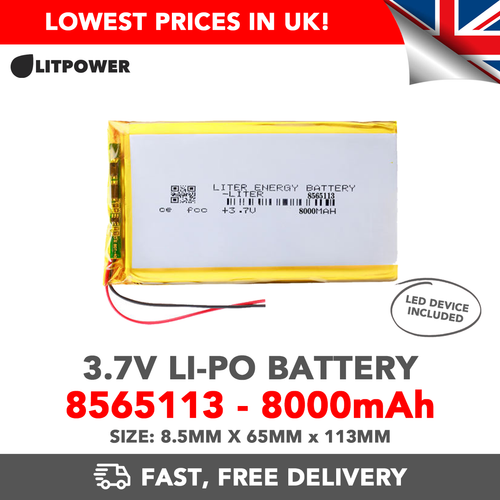 3.7v Lithium Polymer Battery Cell Li-Po Lipo - Many Sizes (CCTV GPS RC) - Fast! - Picture 62 of 66